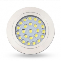 12V LED Mini Cabinet Puck Light Recessed Puck Light for Kitchen Cabinet, Closet